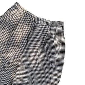 Vintage Orvis Houndstooth Wide Leg Trouser Pants Slacks 30” Waist